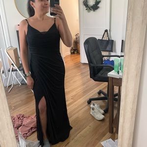 Azazie Deandra Black Dress